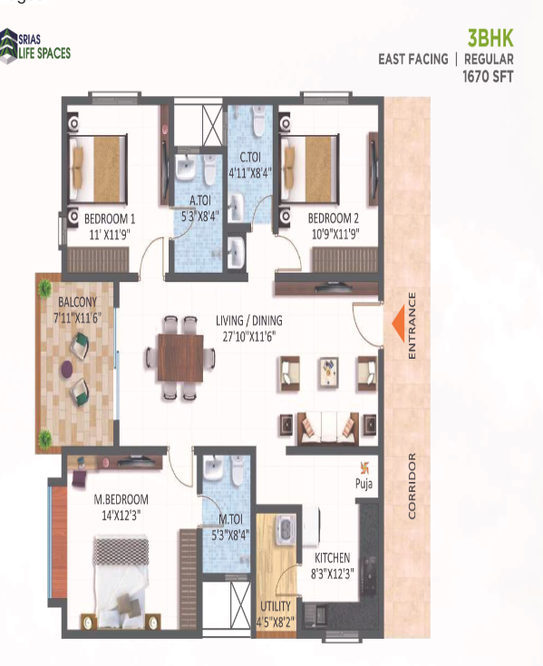 Tiara  Floor plan